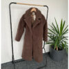 Alwero - Mantel "TEDDY MAX" Adult,  CHOCOLATE MARTINI, Biowolle Ultra Light
