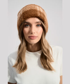 Alwero - Stirnband / Halswärmer VOVO, Scotch Beige, Biowolle, ultra light
