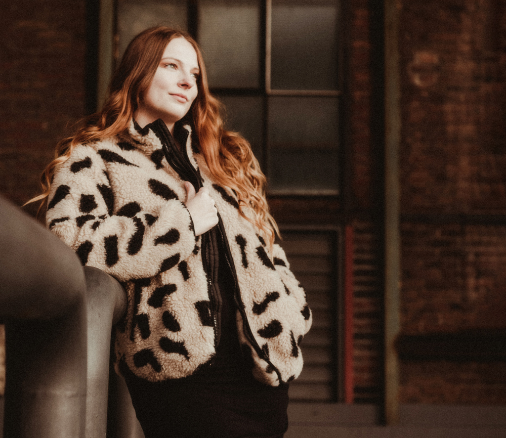 Alwero - Teddy Wolljacke "LEO", Gepard, Biowolle – Bild 4