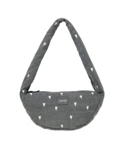 Studio Noos - Mini Cross Bag "GREY DENIM HEARTS"