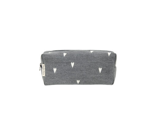 Studio Noos - Pouch "GREY DENIM HEARTS"