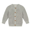 YUKI - Raglan Cardigan, GREY MELANGE, Bio Baumwolle