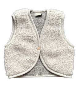 Alwero - Bodywarmer LULU, ultra light, Biowolle, Silver