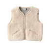 Alwero - Bodywarmer "POS" Junior, Sand Brown, ultra light, Biowolle