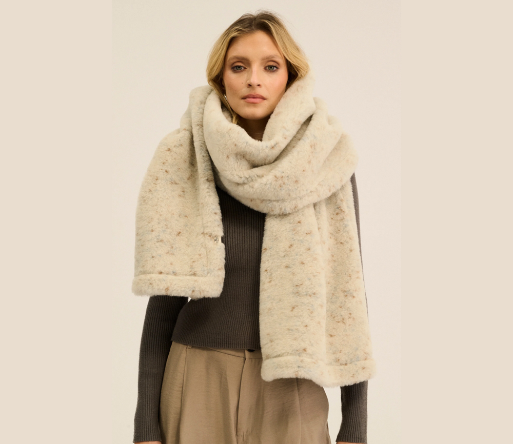 Alwero - Schal "FAB", Sand Brown, Ultra Light – Bild 5