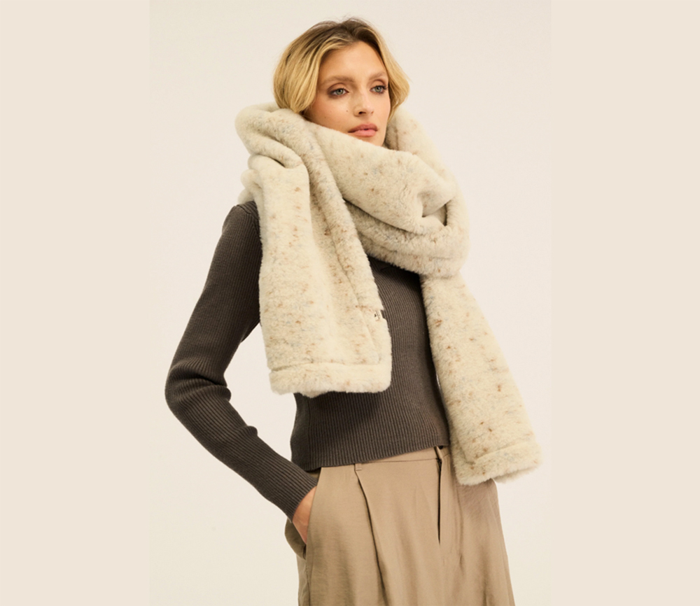 Alwero - Schal "FAB", Sand Brown, Ultra Light – Bild 6