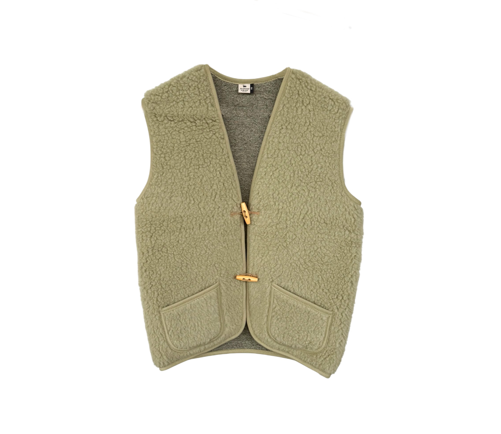 Alwero - Bodywarmer "Alpen 3.0" Adult, Biowolle, Pistachio, ultra light