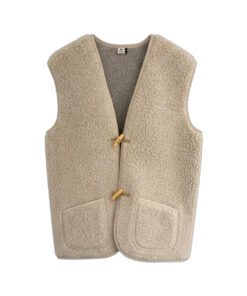 Alwero - Bodywarmer "Alpen 3.0" Adult, Biowolle, Sand Brown, ultra light