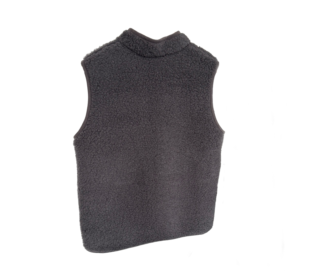 Alwero - Bodywarmer RUDI Adult, Anthrazit, Biowolle ultra light – Bild 2