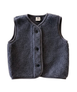 Alwero - Bodywarmer "TYB" Junior, Biowolle, Anthracite, ultra light