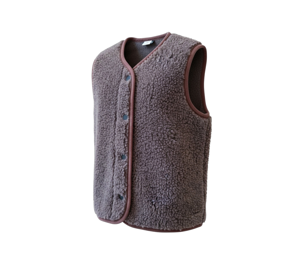 Alwero - Bodywarmer "TYB" Junior, Biowolle, Chocolate Martini, ultra light