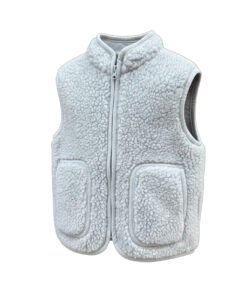 Alwero - Bodywarmer RUDI Junior, Silver, Biowolle
