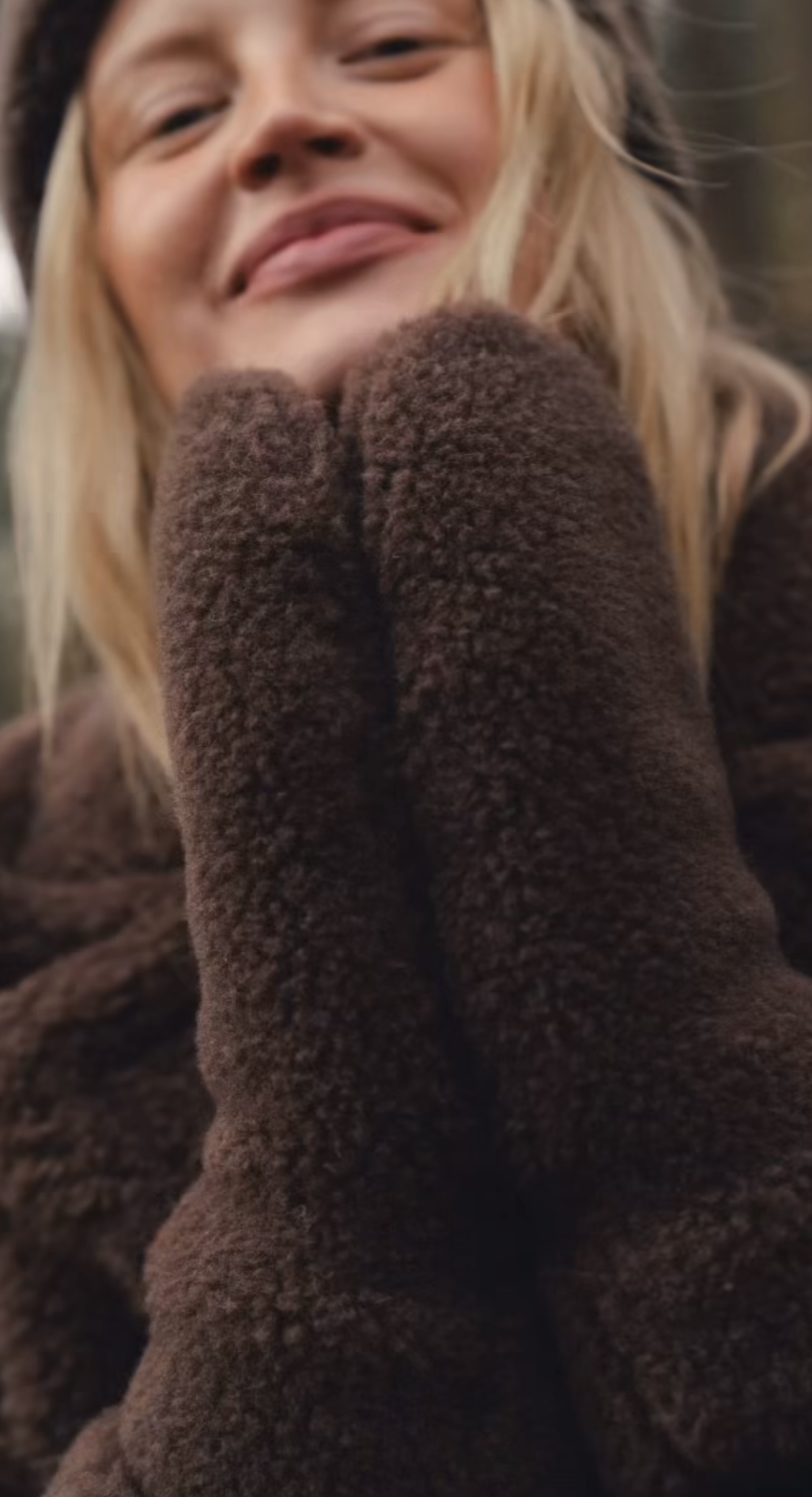 Alwero - Handschuhe, GULLY Adult, CHOCOLATE MARTINI, Biowolle – Bild 3