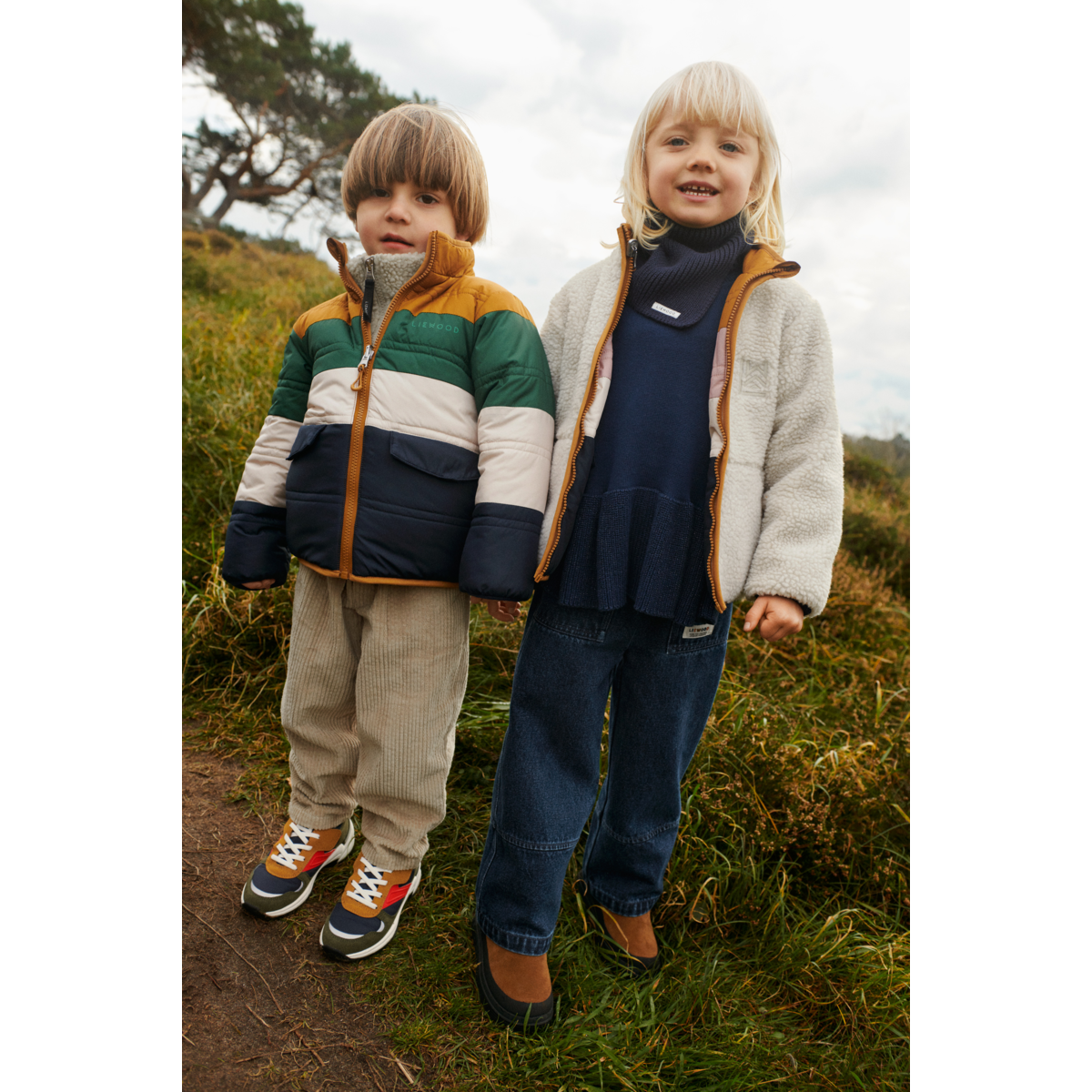 Liewood - Rundschal "Mathias", Hunter Green, Bio Baumwolle – Bild 3