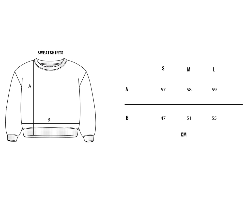 Sisters Department - Sweatshirt, "BANG", gestreift Blue/Ecru, Biobaumwolle – Bild 3