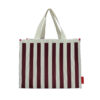 StickySis - Shopper "Knitted stripes", mist + fig