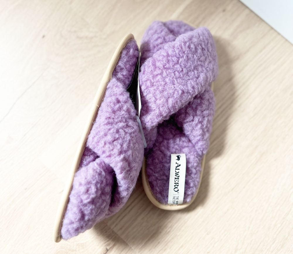 Alwero - Hausschuhe Flip-Flop, TWENN X, Lilly, Biowolle – Bild 3