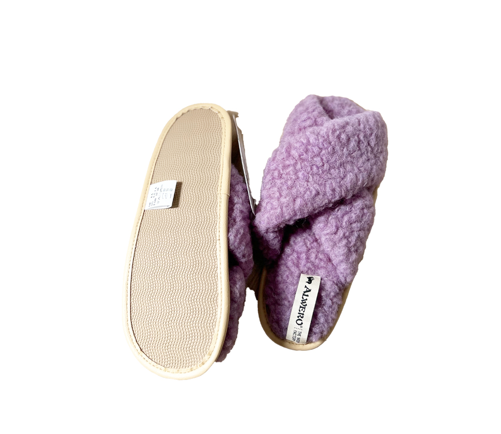 Alwero - Hausschuhe Flip-Flop, TWENN X, Lilly, Biowolle – Bild 2