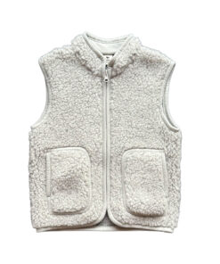 Alwero - Bodywarmer RUDI Junior, Silver, Biowolle