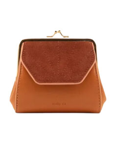 Sticky Sis - The Sticky Sis Club, Portemonnaie "La Promenade ", Ton sur Ton, Croissant Brown