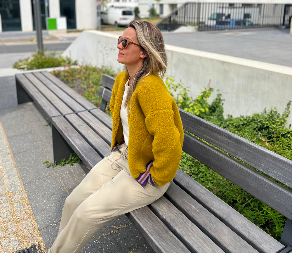 Alwero - Jacke BOOM, Dijon, Biowolle, ultra light – Bild 6