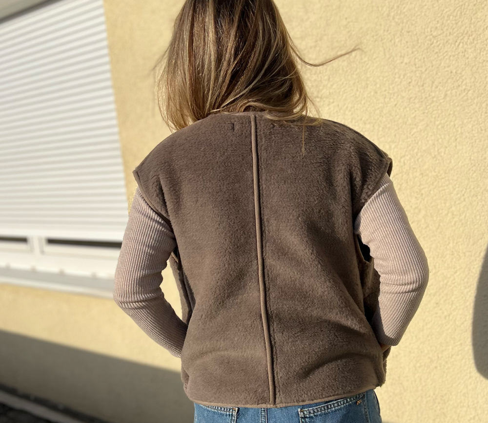 Alwero - LIMITED EDITION, Weste Women CLOUD, Biowolle, Mouse – Bild 4