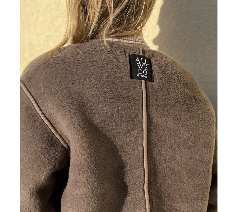 Alwero - LIMITED EDITION, Jacket Women CLOUDY, Biowolle, Mouse – Bild 2