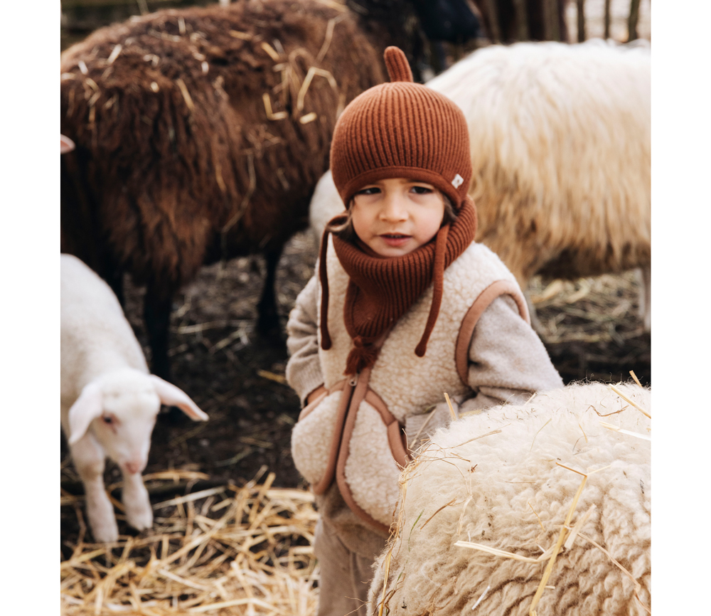 Alwero - Bodywarmer CARPATHIAN, Biowolle, BEIGE – Bild 8