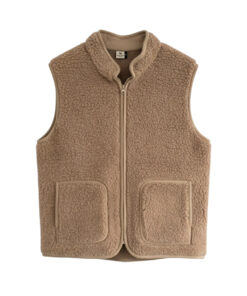 Alwero - Bodywarmer RUDI Adult, Tan, Biowolle ultra light