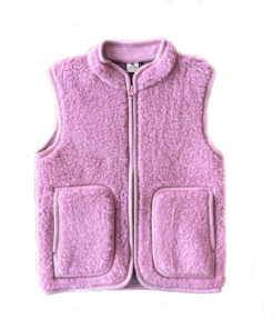 Alwero - Bodywarmer RUDI Junior, Venetian Pink, Biowolle ultra light