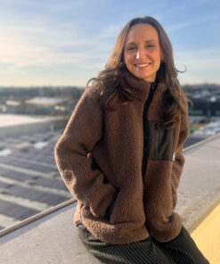 Alwero - Jacke SHERPA, CHOCOLATE MARTINI, Biowolle, ultra leicht