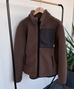 Alwero - Jacke SHERPA, CHOCOLATE MARTINI, MEN, Biowolle, ultra leicht