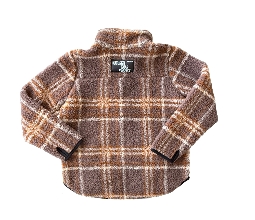 Alwero - Jacke SHERPA, SCOTCH COLD BROWN, Biowolle, ultra leicht – Bild 3