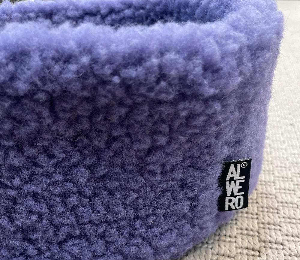 Alwero - Stirnband / Halswärmer VOVO, AMETHYST, Biowolle, ultra light – Bild 2