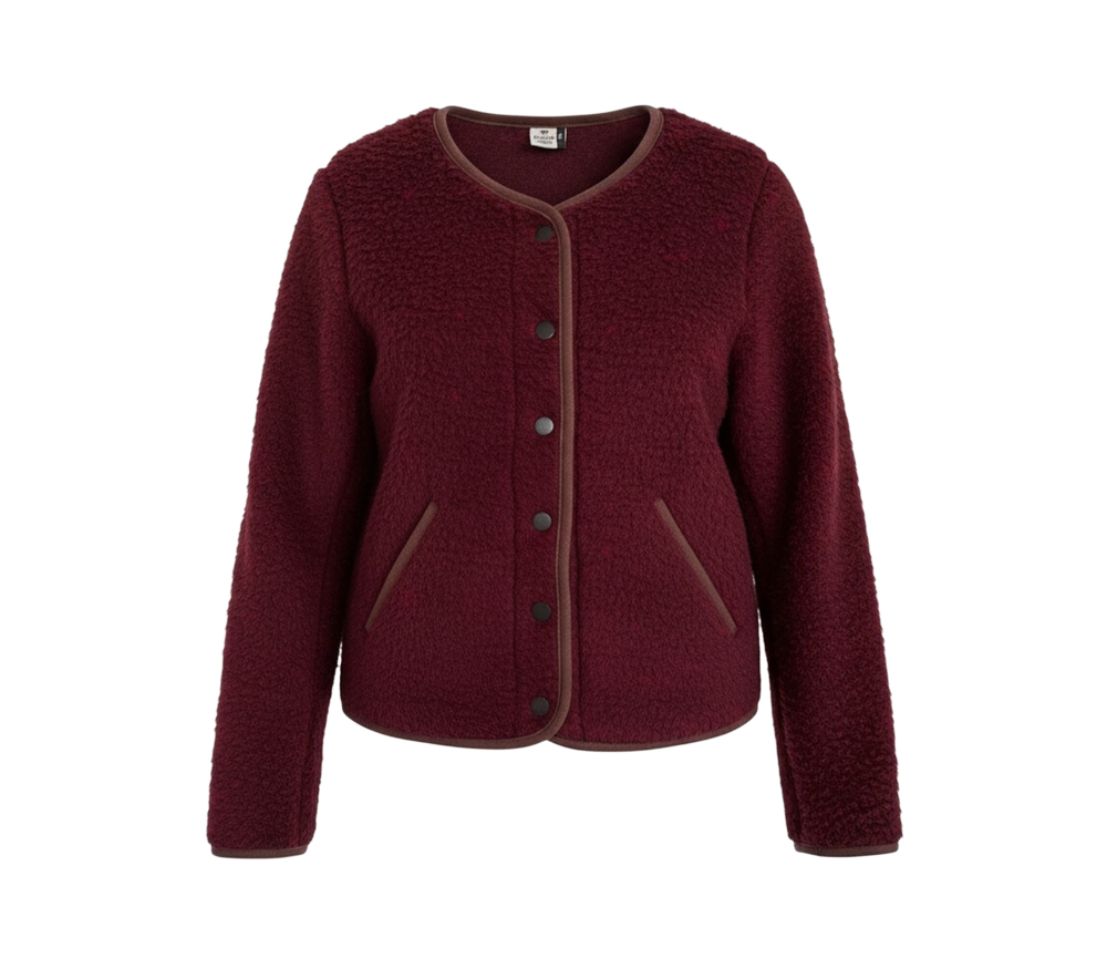 Alwero - Jacke "TYBS" Adult, Red Multi Dots, Biowolle Ultra Light