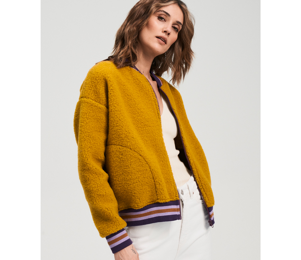 Alwero - Jacke BOOM, Dijon, Biowolle, ultra light – Bild 5