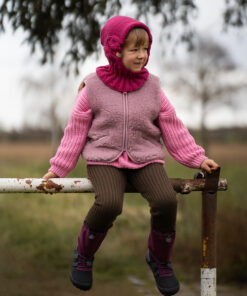 Alwero - Bodywarmer "POS" Junior, Venetian Pink, ultra light, Biowolle