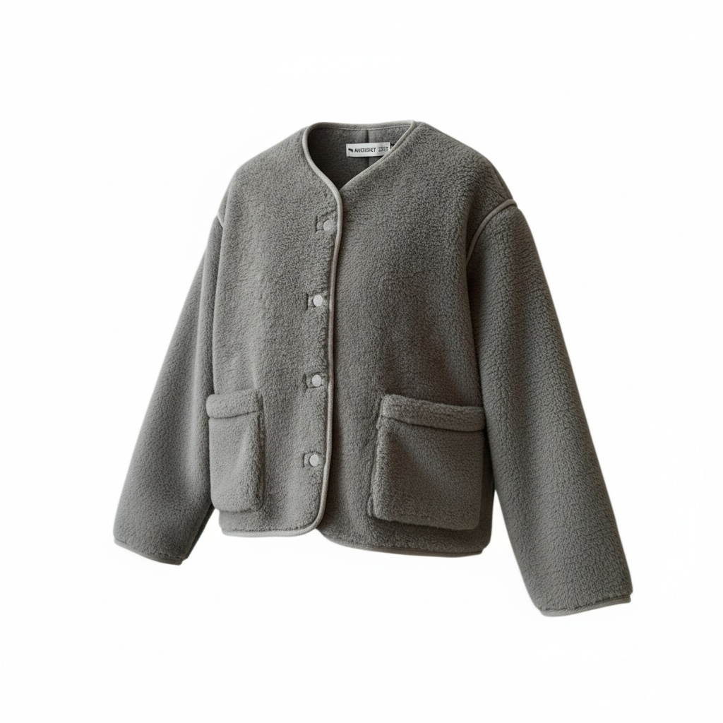 Alwero - LIMITED EDITION, Jacket Women CLOUDY, Biowolle, Mouse – Bild 3