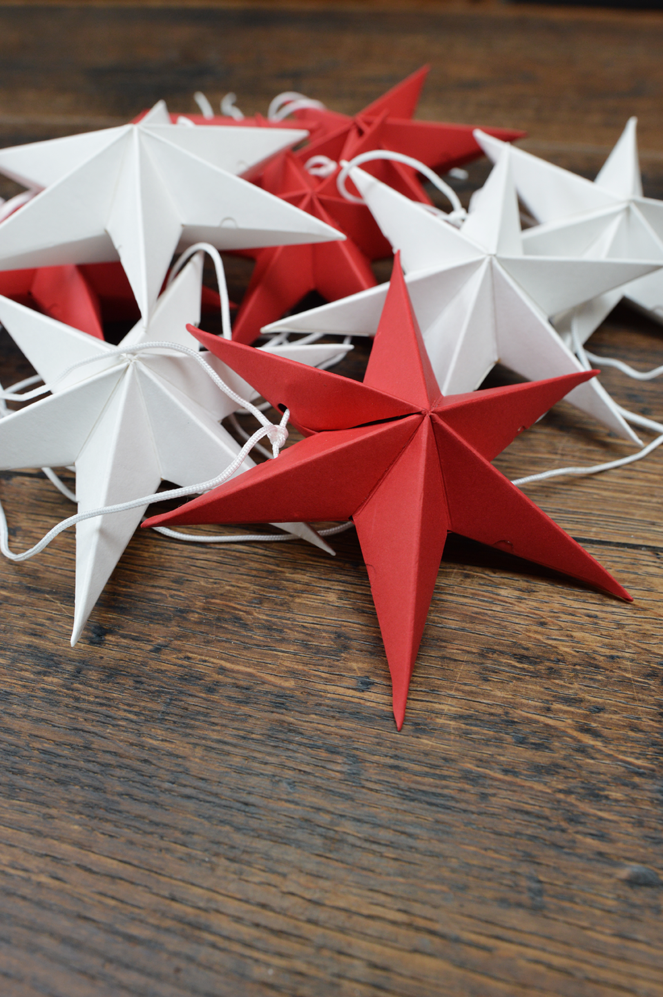 NOORDLIVING - Mini Papiersterne Set mit 2 Stück | WHITE | 12 cm – Bild 2