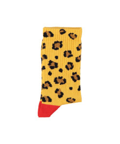 PiuPiuChick - Socken, Mustard Animal Print