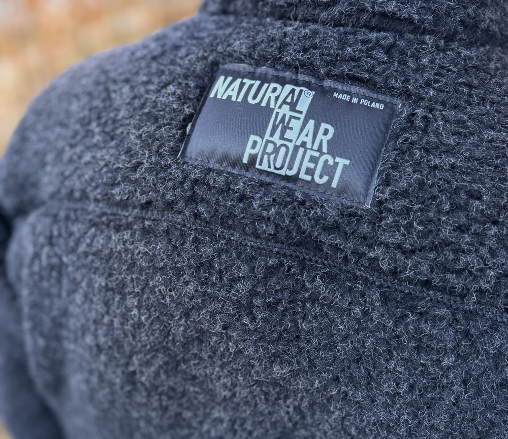 Alwero - Jacke SHERPA, DEEP BLACK, MEN, Biowolle, ultra leicht – Bild 7