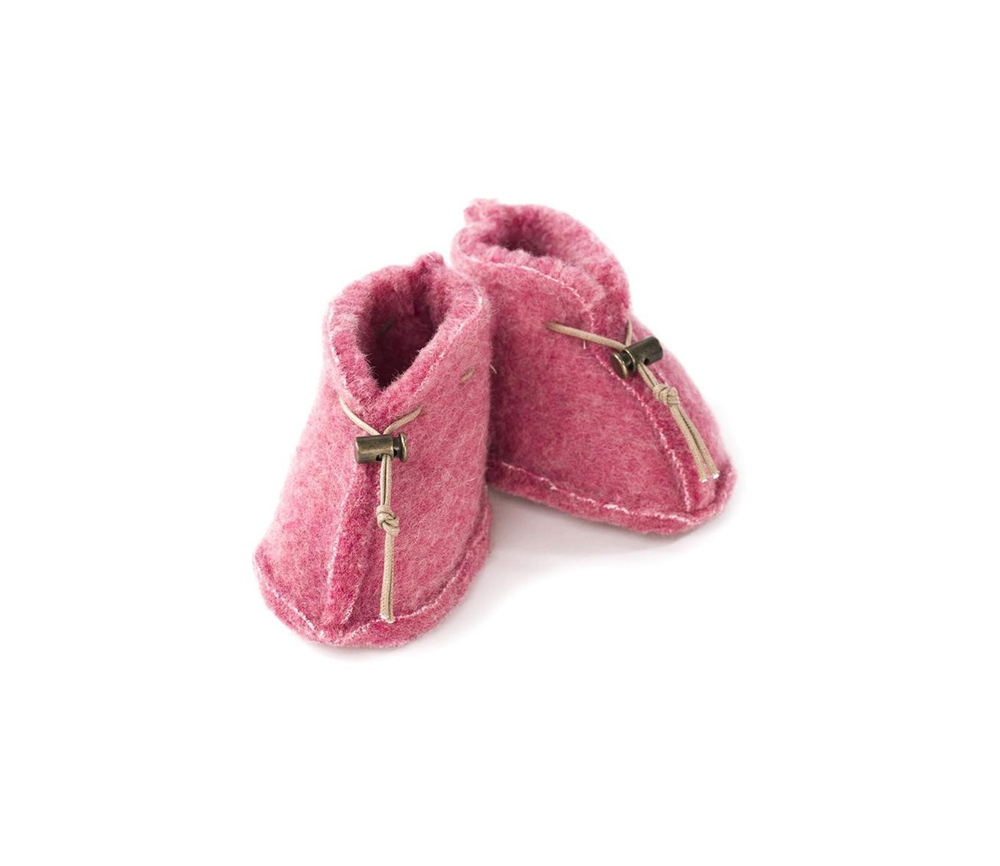 Alwero - Schühchen Baby, Emo Wool, Pink, Biowolle