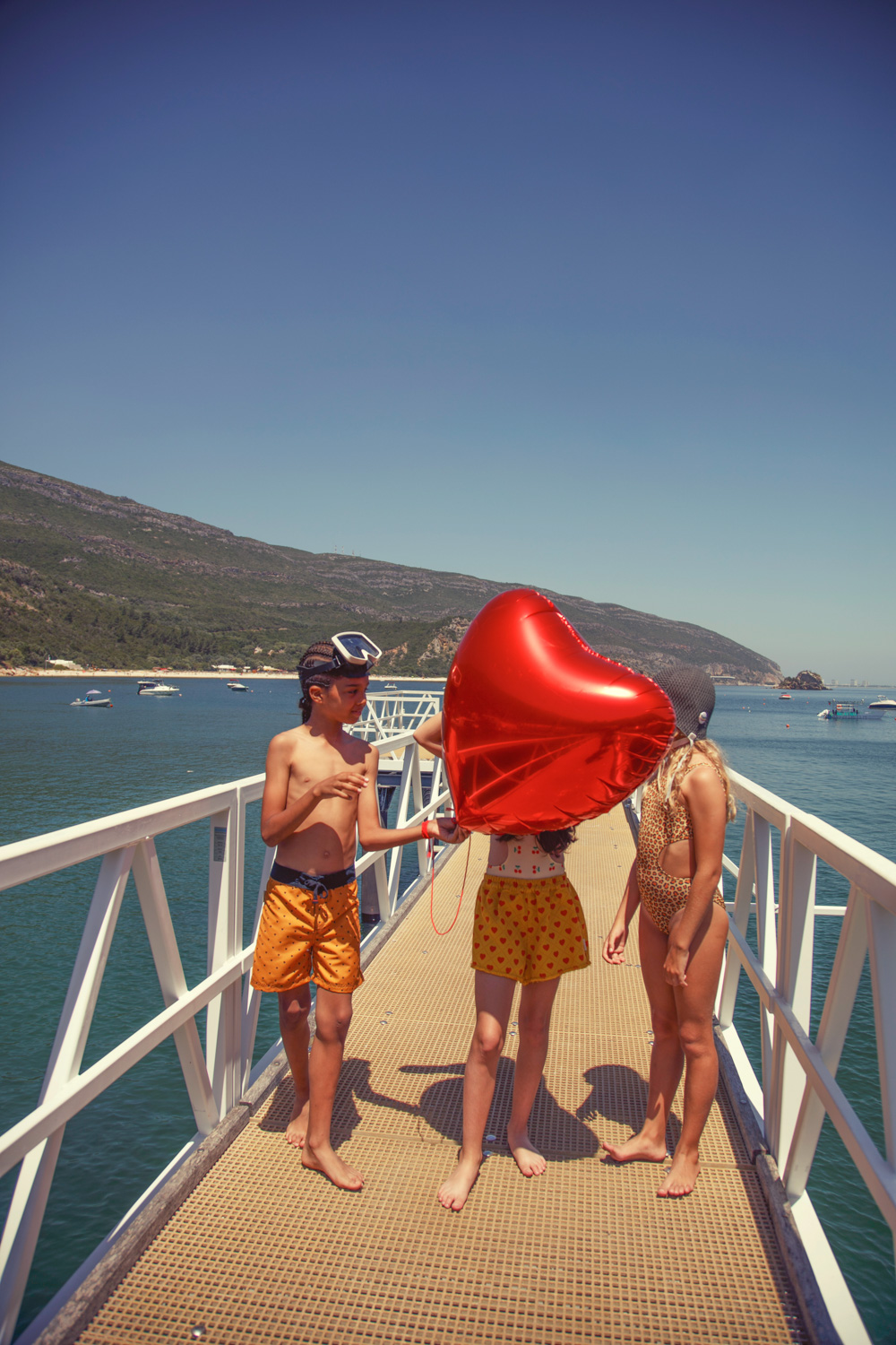 PiuPiuChick - Badeanzug Trikini "Leopard Print", Mustard – Bild 5