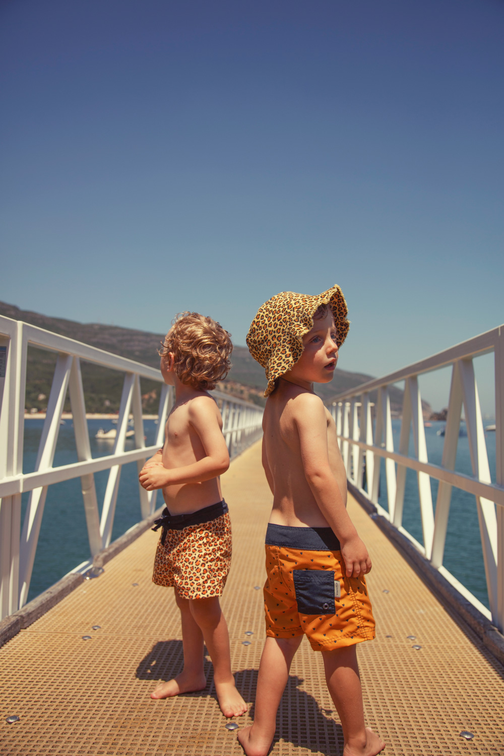 PiuPiuChick - Badehose "Animal Print", Mustard – Bild 4