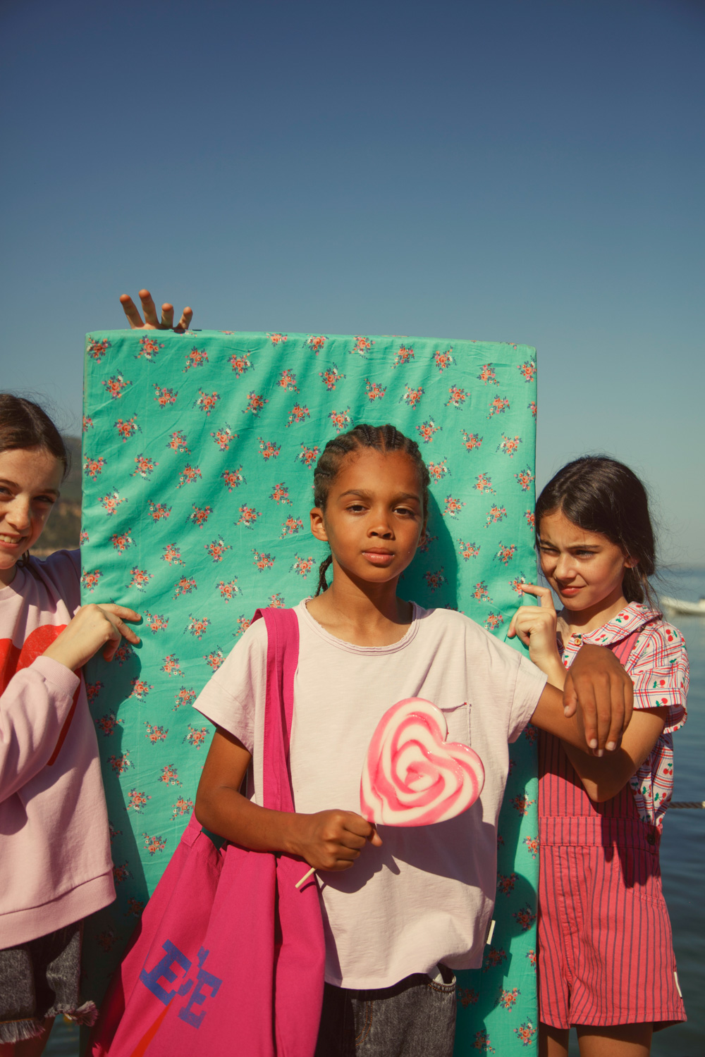 PiuPiuChick - Tragetasche XL, groß, "PEACE", Canvas, fuchsia – Bild 5