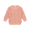 YUKI - Knitted Sweater, CORAL PINK, Bio Baumwolle
