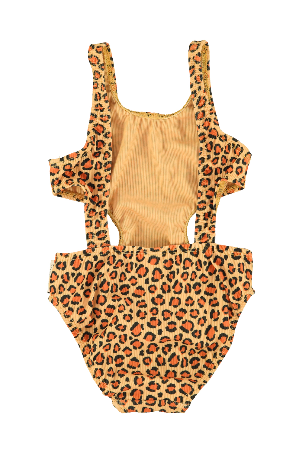 PiuPiuChick - Badeanzug Trikini "Leopard Print", Mustard – Bild 6