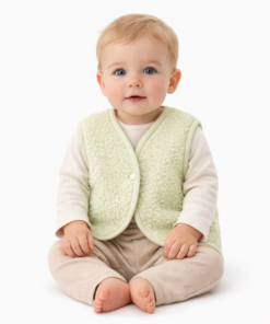 Alwero - Bodywarmer LULU, ultra light, Biowolle, Pistachio