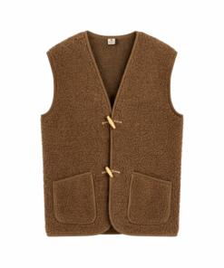 Alwero - Bodywarmer "Alpen 3.0" Adult, Biowolle, Teddy Brown, ultra light