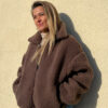 Alwero - Jacke BLANCS, Oversize, CHOCOLATE MARTINI, Biowolle